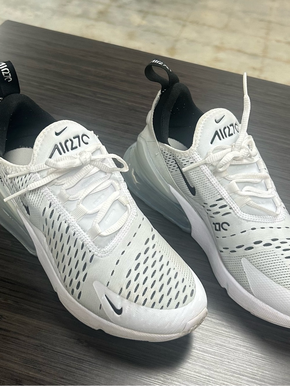 Nike Air Max 270 White with Black Accents